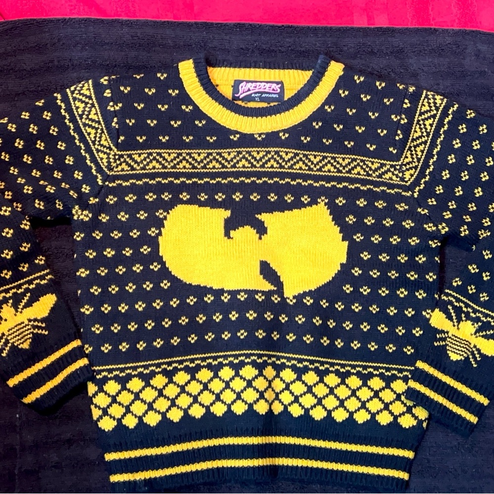 Wu tang Black and Yellow knitted Sweater
